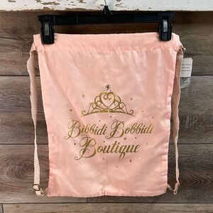 Disney Bibbidi Bobbidi Boutique Drawstring Backpack Adjustable Bag 12 x 16 Pink